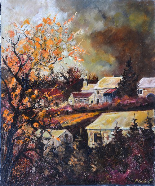 A little village in my countryside - Curfoz by Pol Henry Ledent
