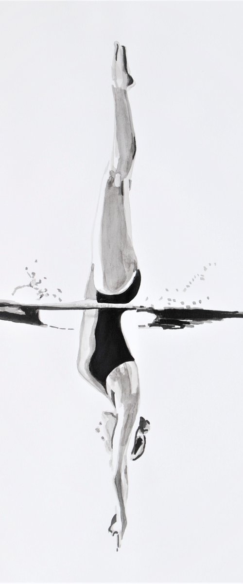 Jump / 49.5 x 35 cm by Alexandra Djokic