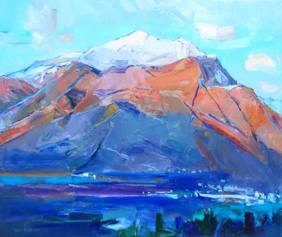 Mountains Switzerland Alp Italy Large Painting