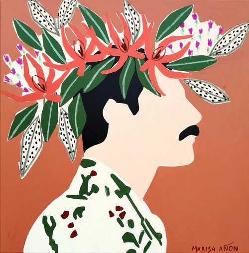 Head Flowers Freddie by Marisa Añón