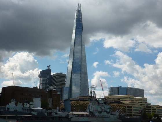 The Shard under construction