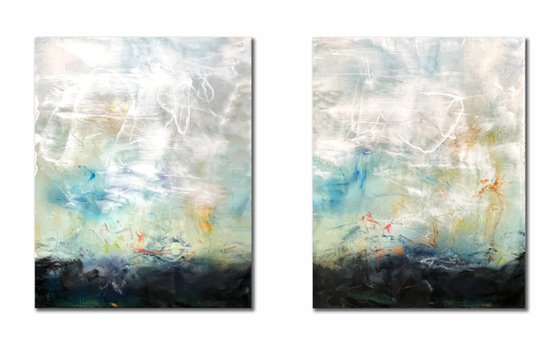 Soul Searching (XL Diptych 96x60in)