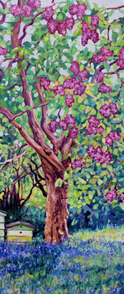 Lilac and Beehives by Zoe Elizabeth Norman
