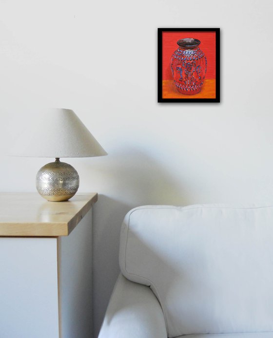 Red Vase