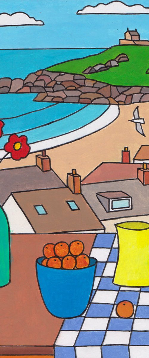 Window on to The Island, St Ives by Tim Treagust