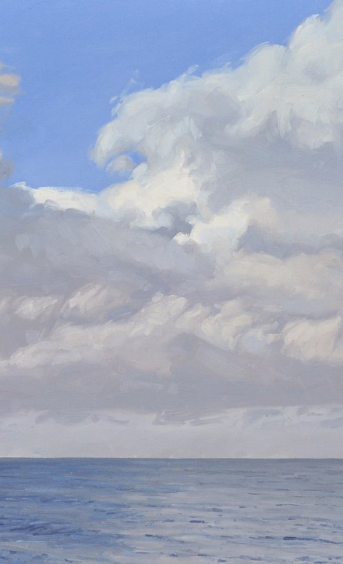 Clouds over the sea by ANNE BAUDEQUIN