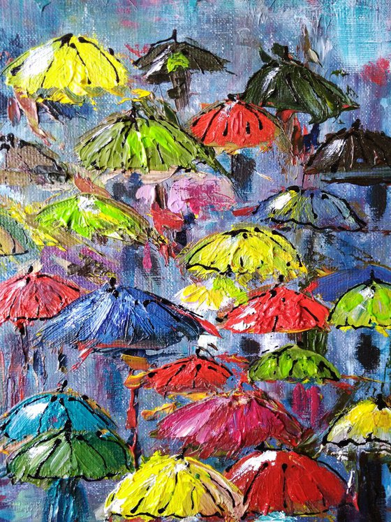 Colored Umbrellas