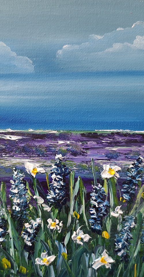 Lavender Breeze by the Sea by Nataliia Plakhotnyk
