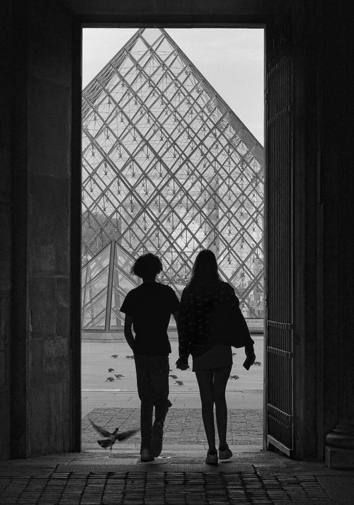 " Louvre. Romantic Paris  " Limited Edition 1 / 15 by Dmitry Savchenko