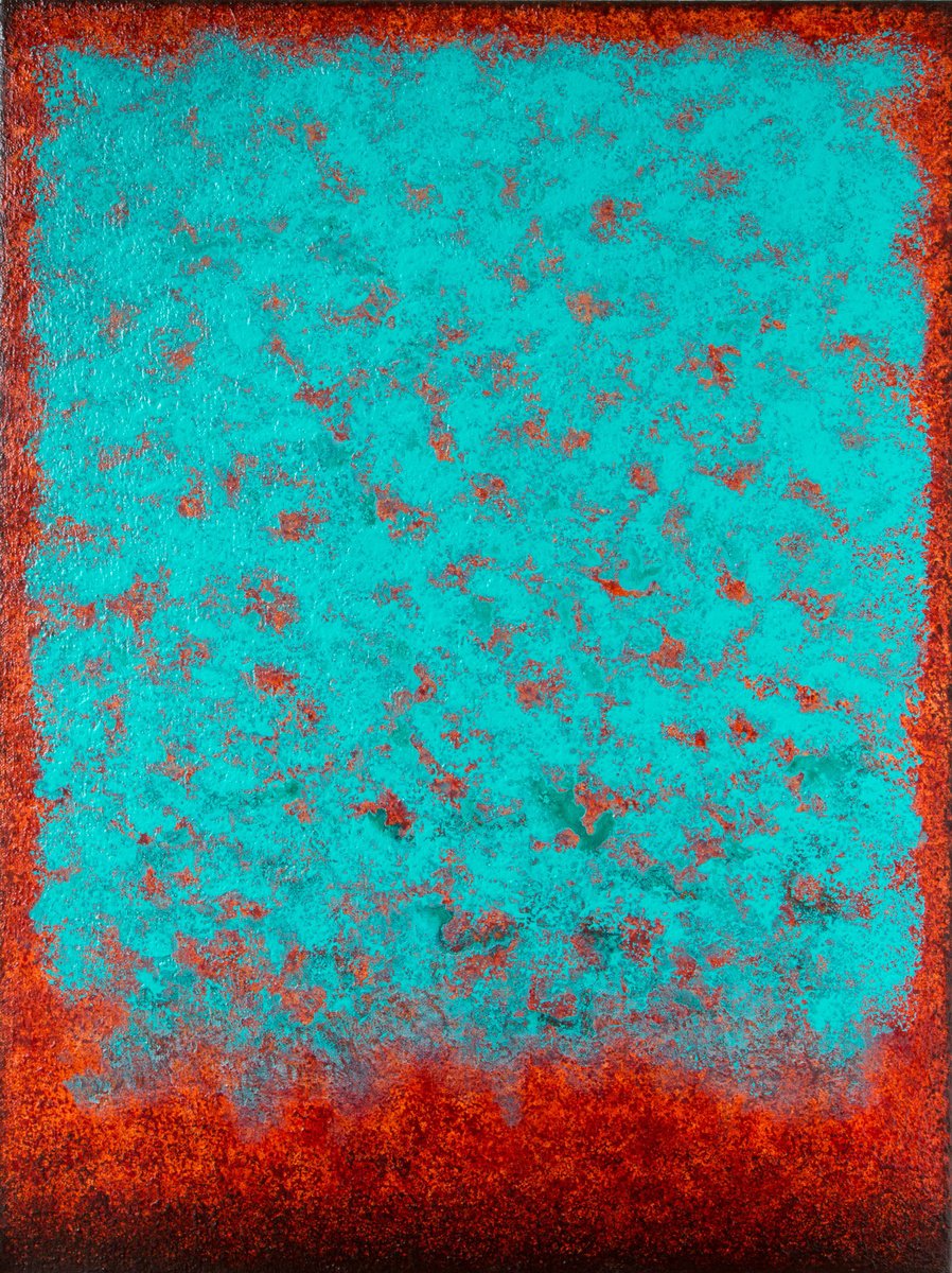 Abstract Acrylic Painting By Stefan Fierros, 18 X 24", Shifting Paradigm - 5, Original Artwork