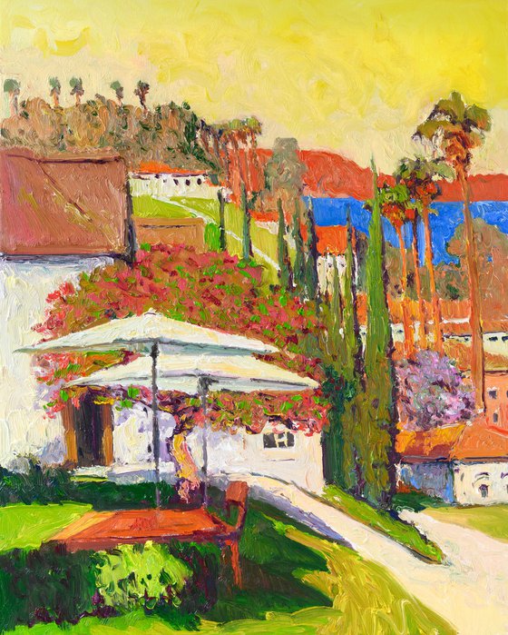 Guesthouse with White Umbrellas