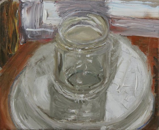 Still Life With Glass  and Plate