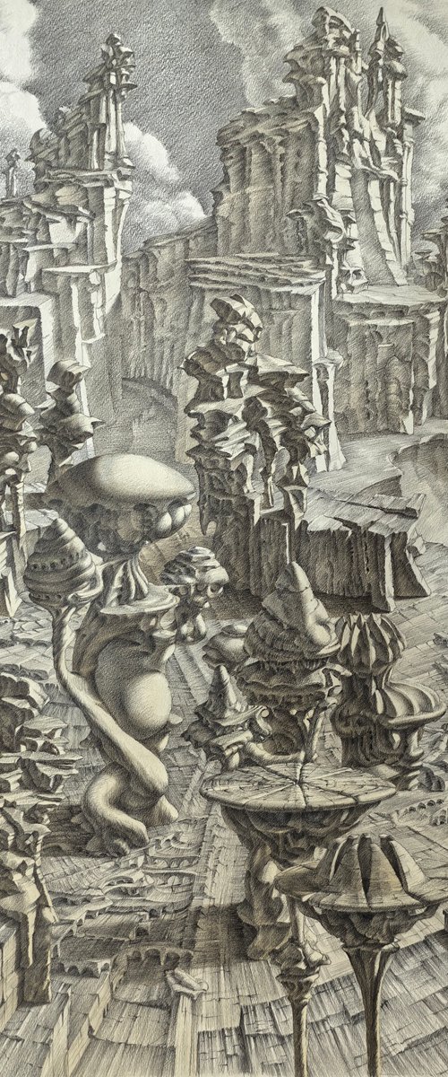 The City - Garden. Architectural fantasy by Sergei Skachkov
