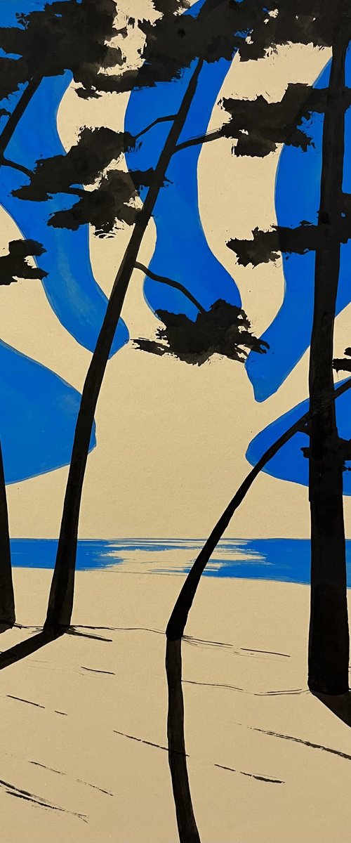 Blue sun at Cap Coz by Cadiou Frederic