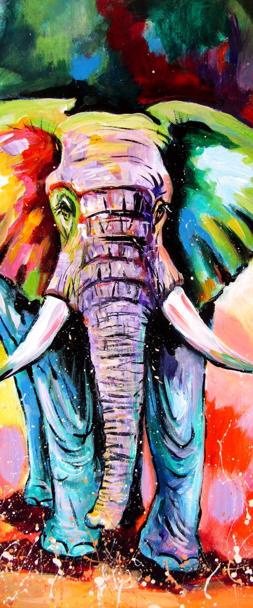 Walking majestic elephant by Kovács Anna Brigitta