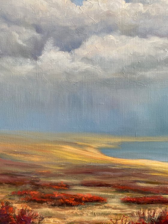 Chuya steppe. Autumn landscape.