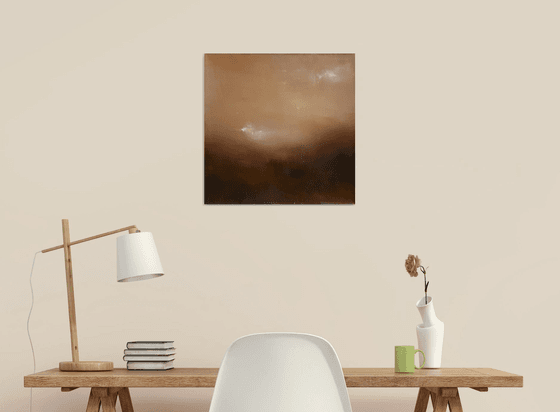 "Soft thoughts" 45x45 cm by Elena Troyanskaya