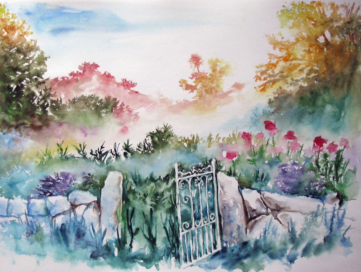 Gate in the garden by Szekelyhidi Zsolt