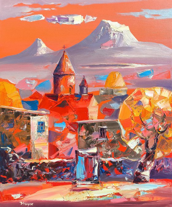 Golden Twilight Over Armenia