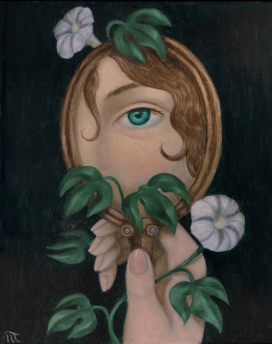 The Mirror with Bindweed by Nathalie Tousnakhoff