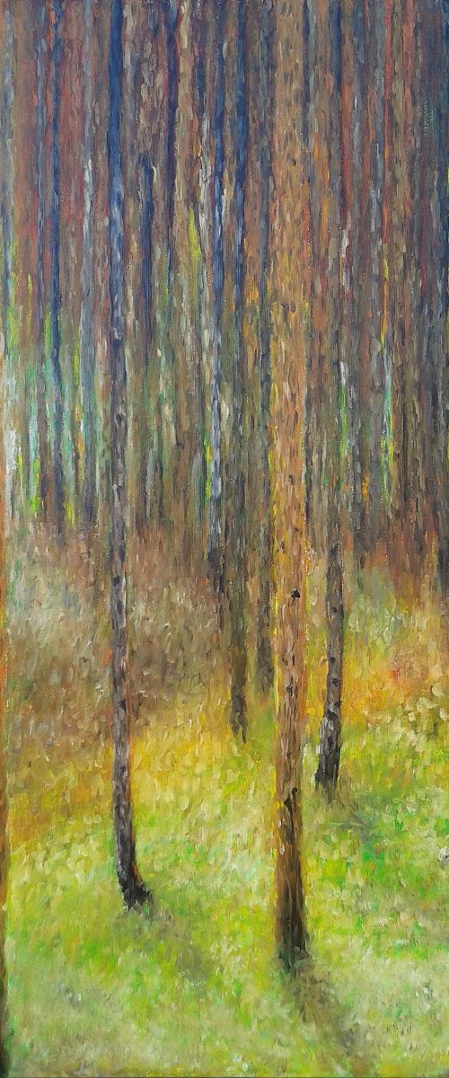 Homage to Klimt - Pine forest 2 by Emilia Milcheva