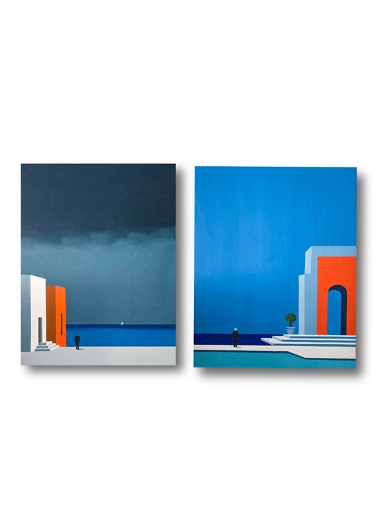 Before and After Diptych