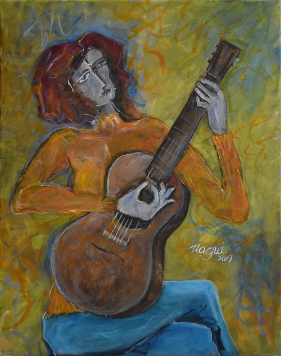 Woman with Guitar