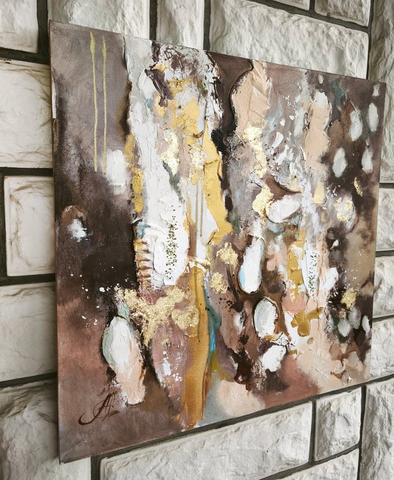 Abstract textured painting