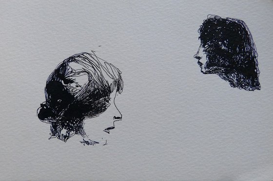 The Double Portrait, 20x13 cm