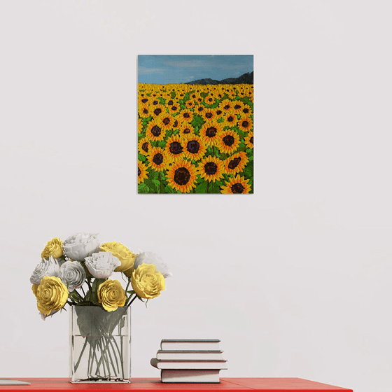 Sunflowers ! Ready to hang