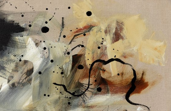 Partie en voyage - Abstract painting