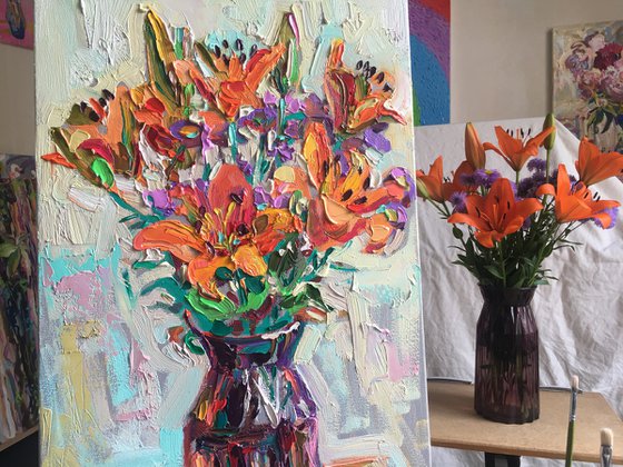 Orange Lilies