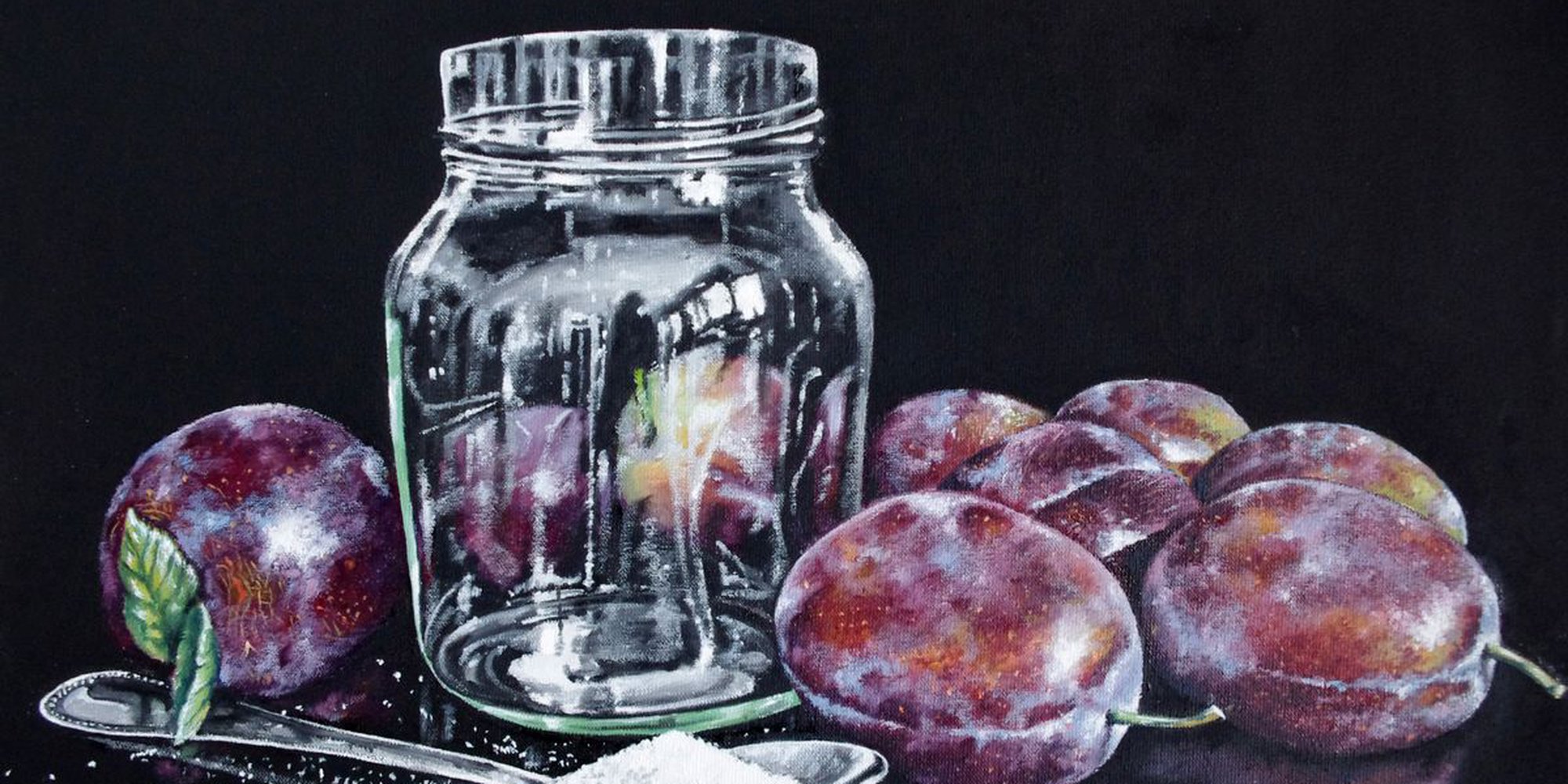 Art of the Day: "Plum Jam, 2017" by Hanna Kaciniel