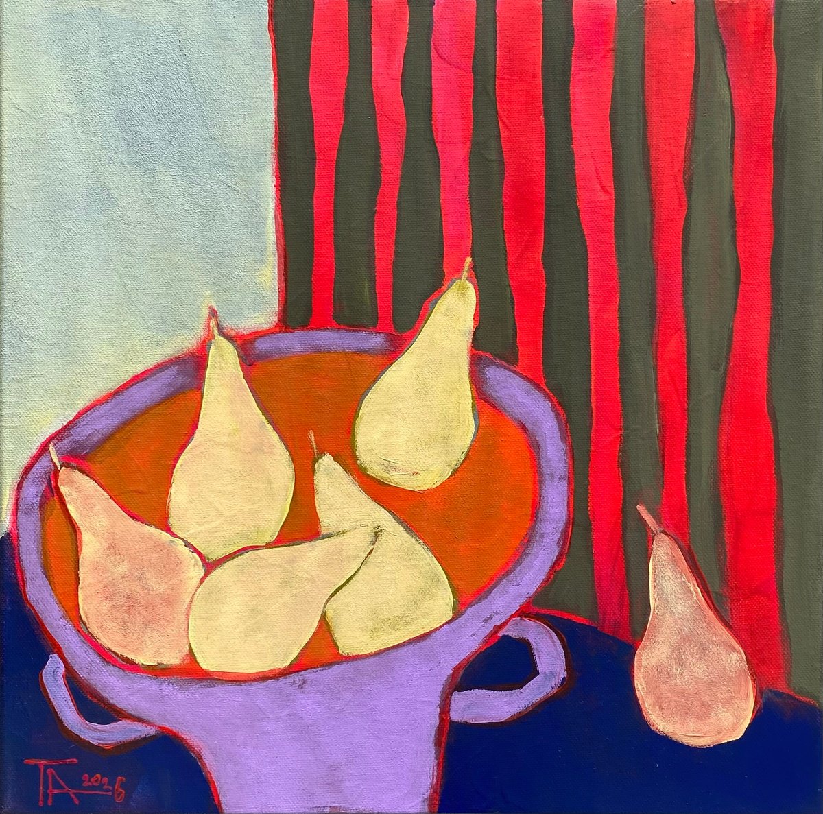 Still Life With Pears. By Tatjana Auschew, 16 X 16, Artwork For Sale On Artfinder