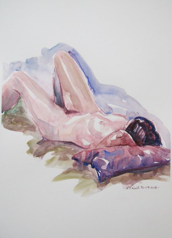 Reclining female nude