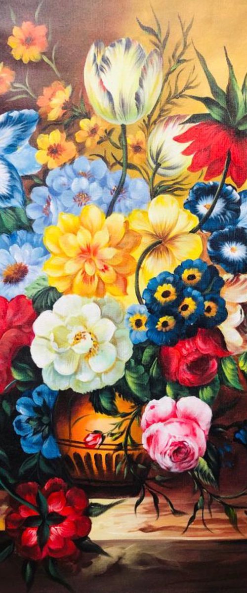 Flower painting by Kuldeep Singh