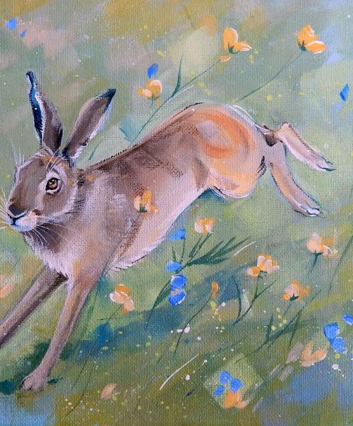 Hare in the Meadow by Denise Coble
