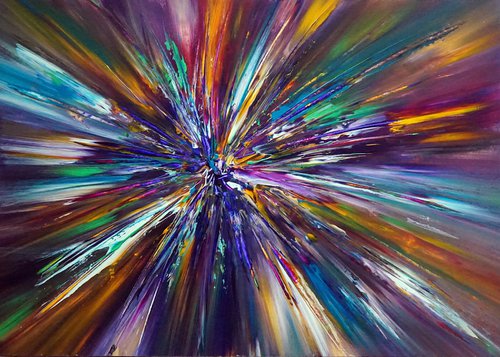 Multi Color Dark Violent Explosion by Richard Vloemans