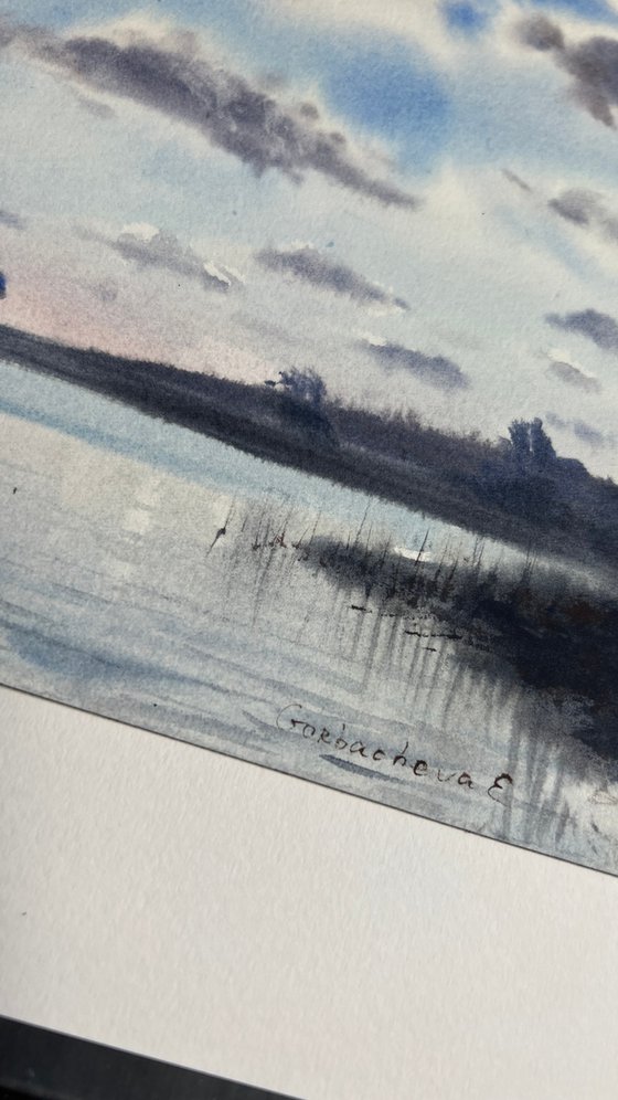 Clouds over the river #6