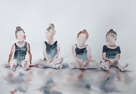 Ballerina Painting “First Day at Ballet”