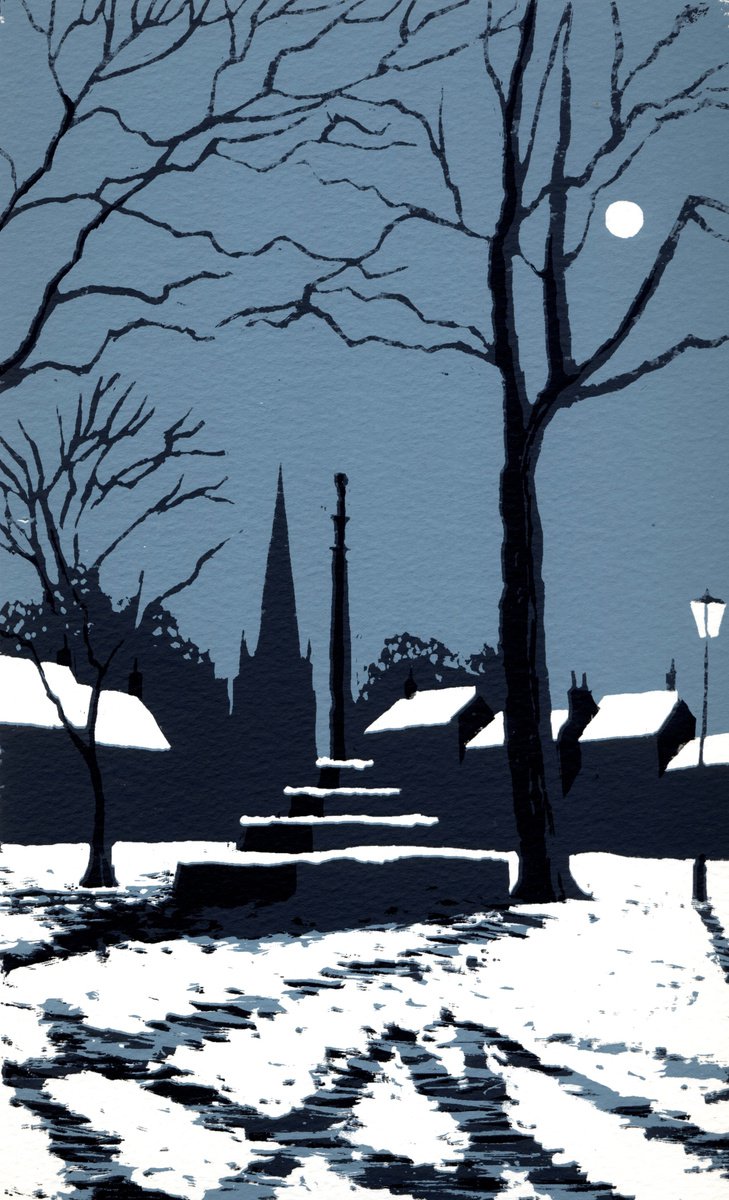 Market Cross in Winter by Ian Scott Massie