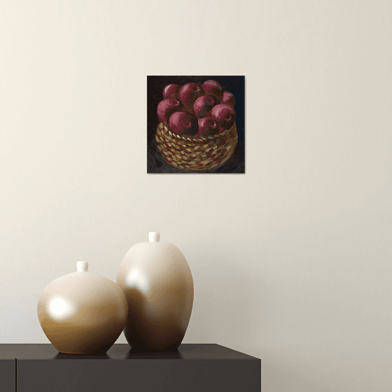 Apples In A Wooven Basket