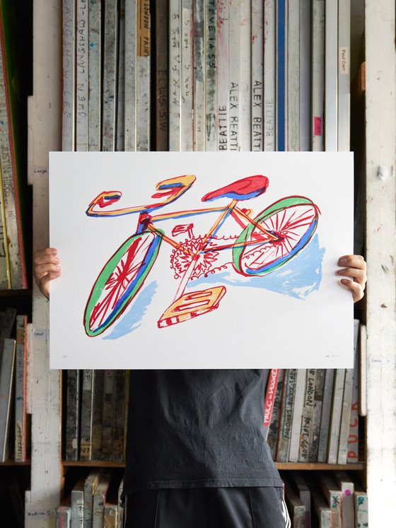 A Bike Around, Limited Edition screen-print