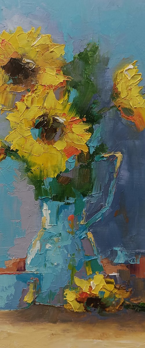 Sunflowers still life by Marinko Šaric