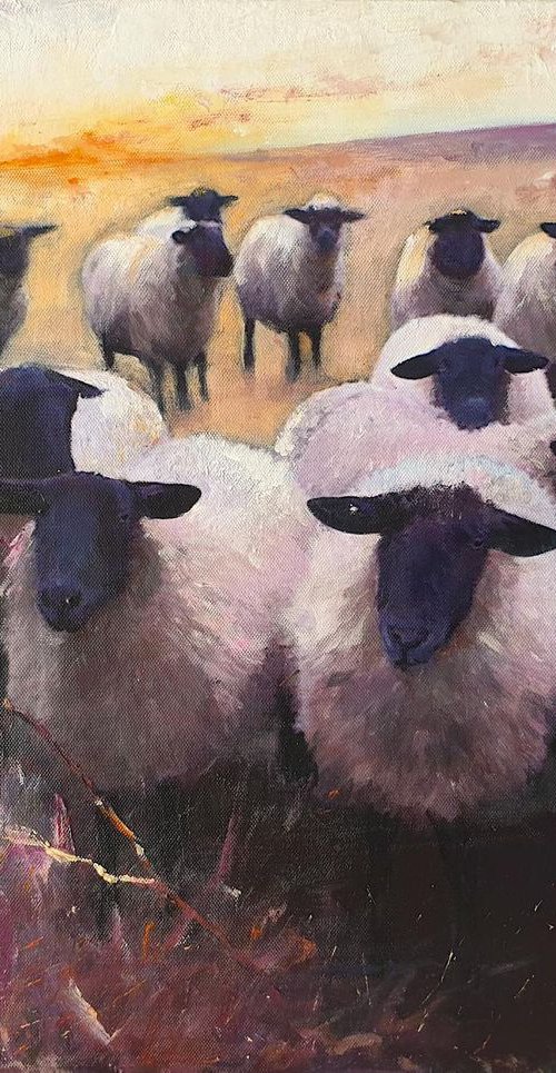 Evening Flock by Teresa Tanner
