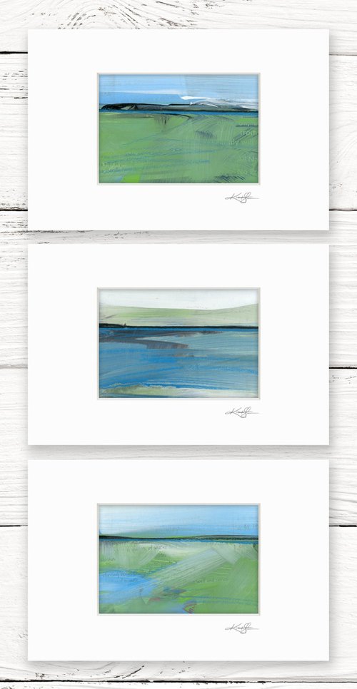 Journey Collection 1 - 3 Landscape Paintings by Kathy Morton Stanion by Kathy Morton Stanion