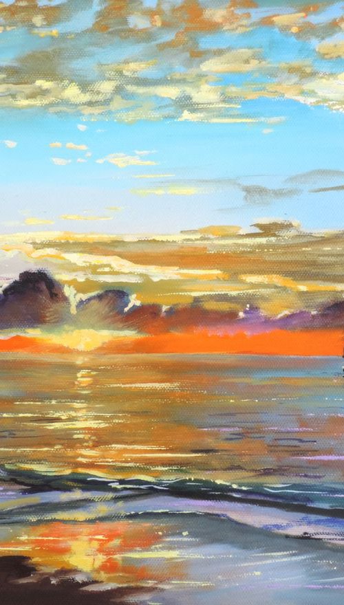 Boat on the water by Gordon Bruce