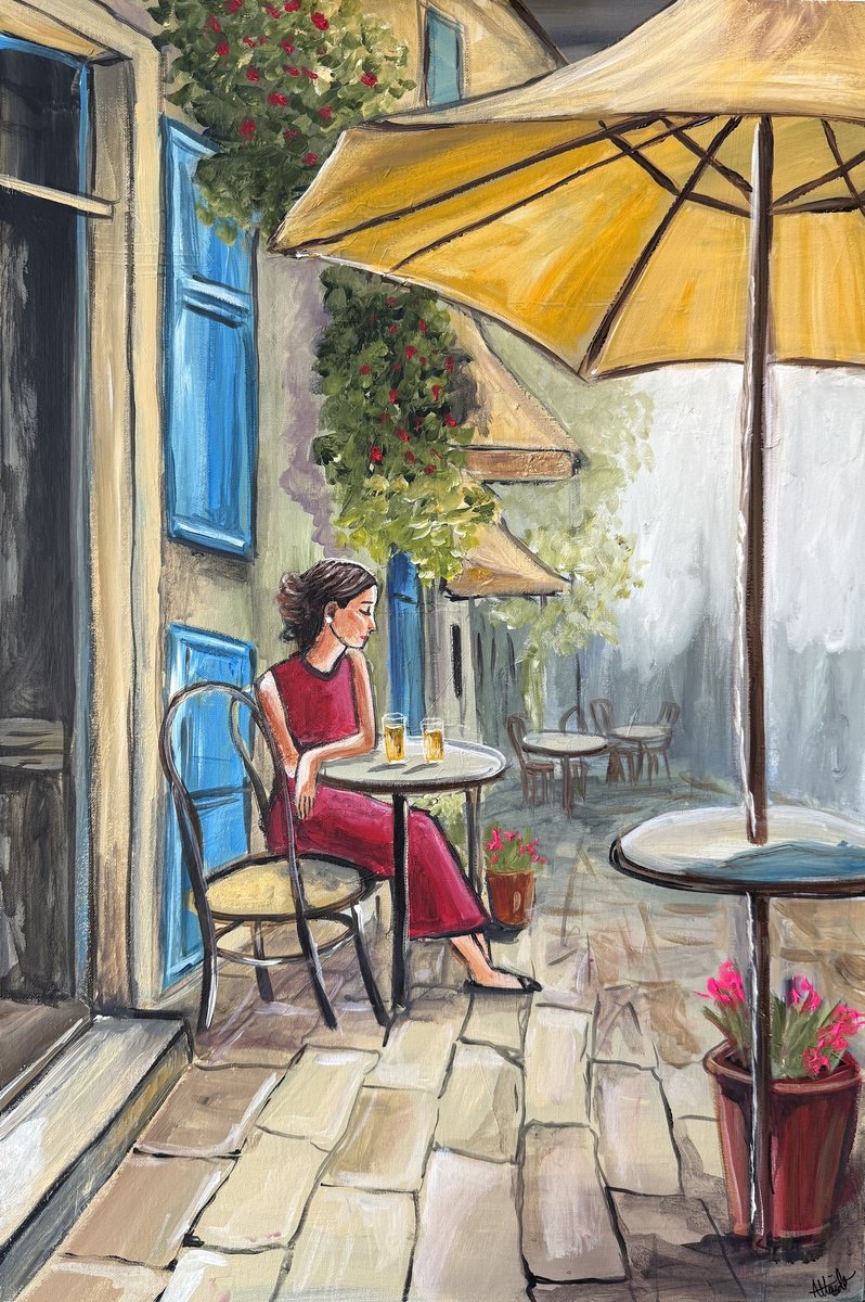 Impressionistic Landscape Acrylic Painting By Aisha Haider, 20 X 30, After We Met, Original Artwork