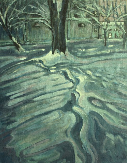 Winter night by Joanna Plenzler