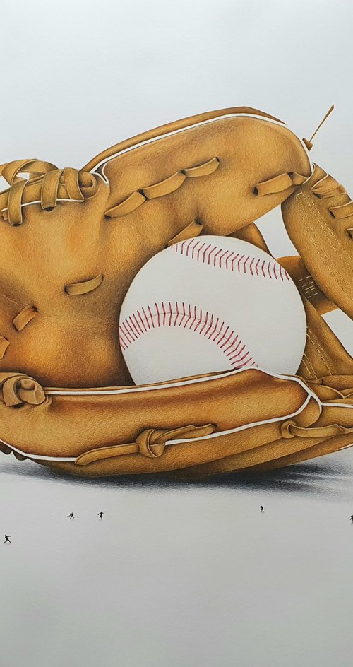 Hey Batter Batter Batter: Baseball Mitt by Daniel Shipton